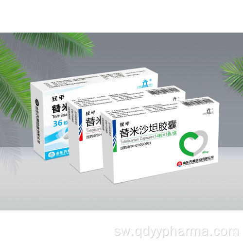 Vidonge vya Telmisartan 40mg Cardio-Cerebrovascular